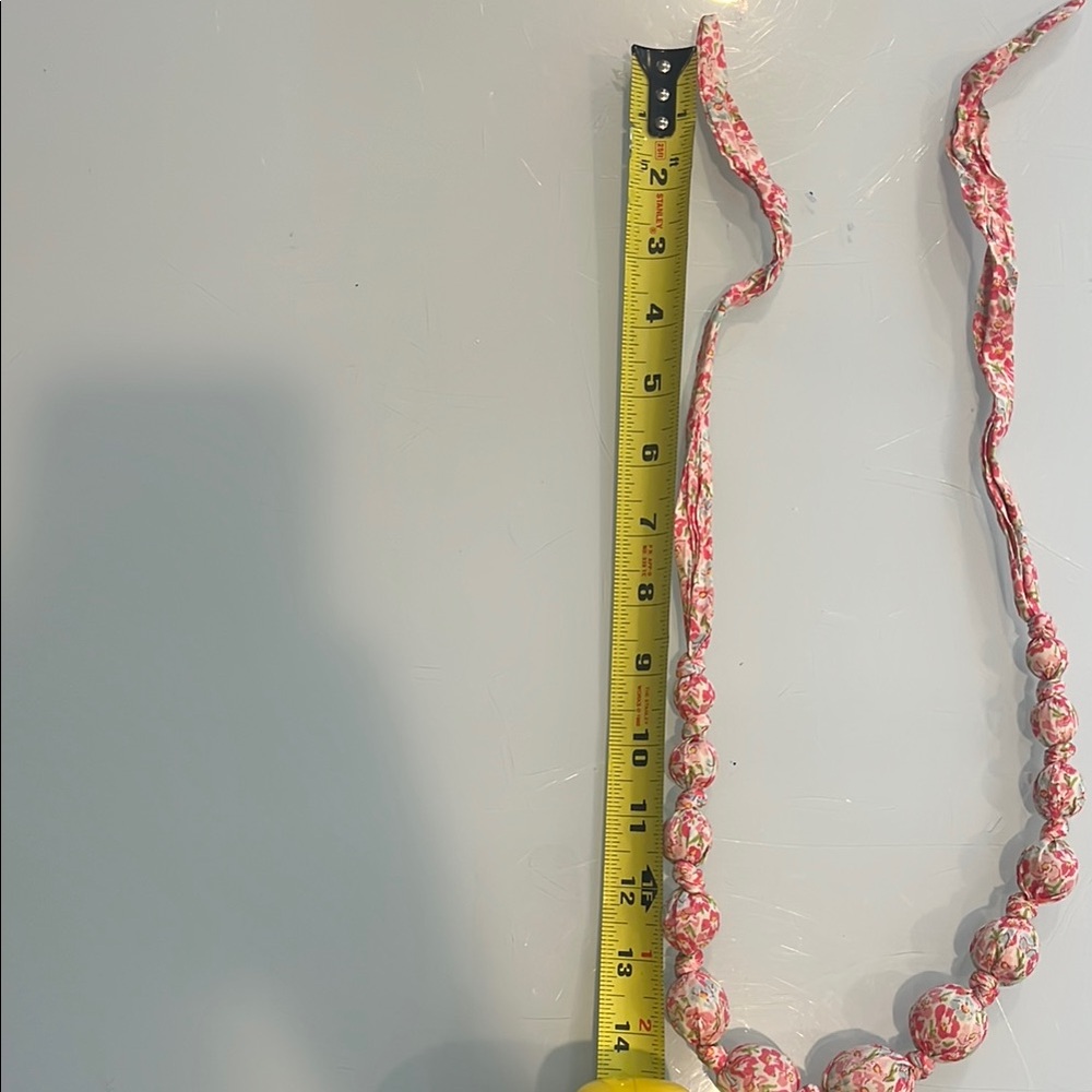 Pink Chicken Liberty of London Floral Beaded Necklace - Picture 4 of 4